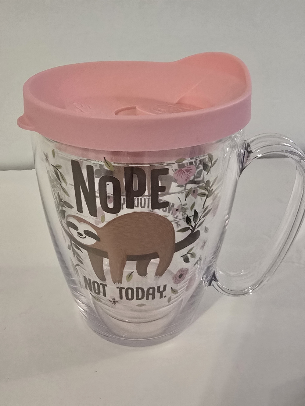Tervis Sloth Coffee Mug  "Nope Not Today"